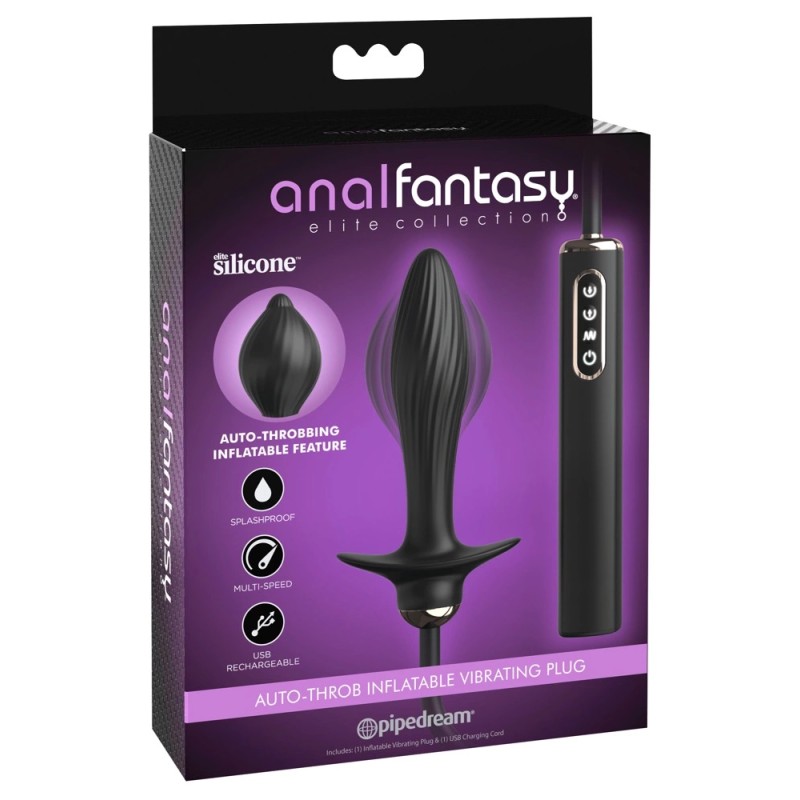 Anal Fantasy - Korek Analny Wibrujący Z Funkcją Pompowania